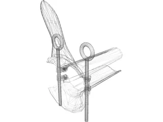 Gynecological Speculum 3D Model preview