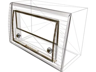 Old Radio 3D Model preview