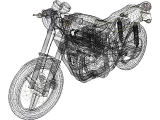Kawasaki Z900 3D Model preview