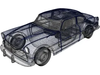 Hudson Hornet (1950) 3D Model preview