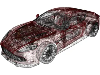 Aston Martin V12 Zagato 3D Model preview