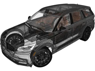 Lincoln Aviator (2020) 3D Model preview