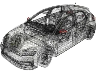 Volkswagen Polo (2018) 3D Model preview