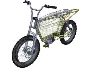 Electric Bicycle 3D Model preview