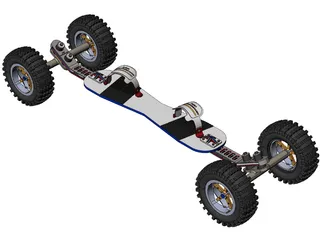 Mountainboard 3D Model preview