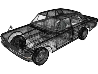 Toyota Crown (1967) 3D Model preview