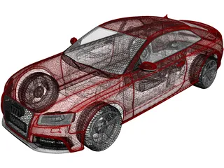 Audi RS5 (2011) 3D Model preview