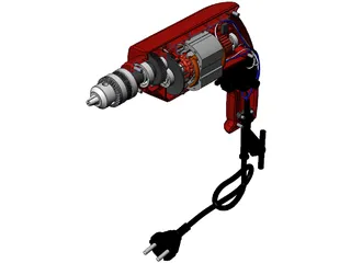 Hand Drill 3D Model preview