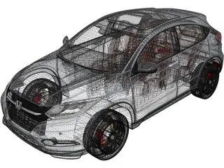Honda HR-V (2017) 3D Model preview