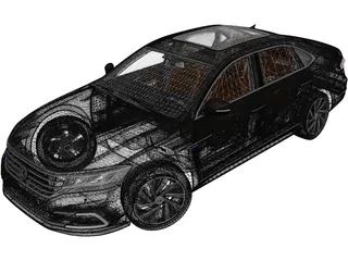 Volkswagen Passat PHEV CN-Spec (2019) 3D Model preview