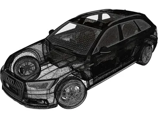 Audi A4 Allroad [B9] (2017) 3D Model preview