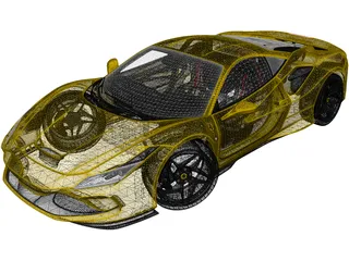 Ferrari F8 Tributo (2019) 3D Model preview