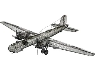 Heinkel HE-177 3D Model preview