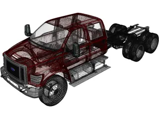 Ford F-650 Crew Cab 6x4 (2016) 3D Model preview