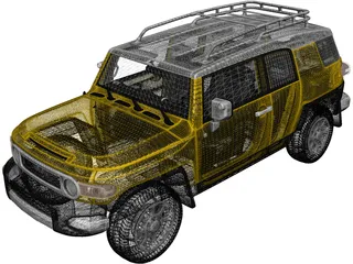 Toyota FJ Cruiser (2010) 3D Model preview
