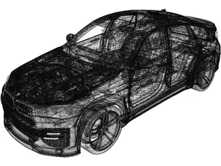 BMW X6 Lumma [+Interior] 3D Model preview
