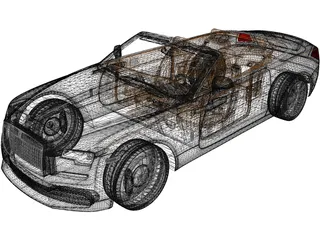 Rolls-Royce Dawn (2017) 3D Model preview