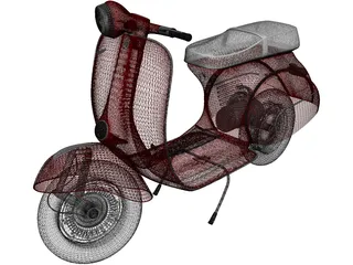 Piaggio Vespa (1962) 3D Model preview