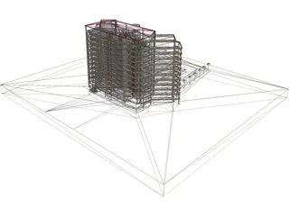 Luxury Building 3D Model preview