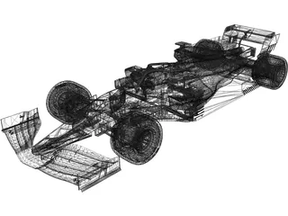 F1 Car (2019) 3D Model preview