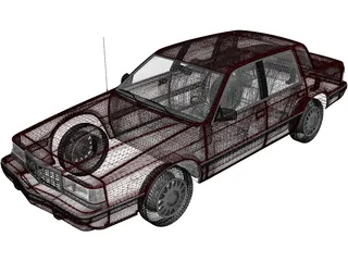 Dodge Dynasty (1992) 3D Model preview