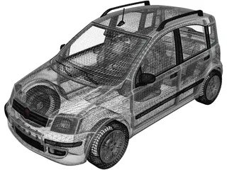 Fiat Panda (2011) 3D Model preview