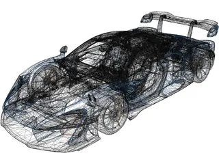 Mclaren Senna (2018) 3D Model preview