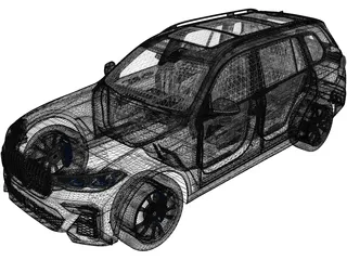 BMW X7 (2019) 3D Model preview