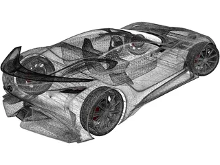 Infiniti Vision Gran Turismo Concept (2014) 3D Model preview