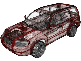 Subaru Forester (2005) 3D Model preview