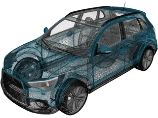 Mitsubishi ASX (2010) 3D Model preview