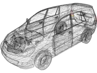 Toyota Innova (2010) 3D Model preview