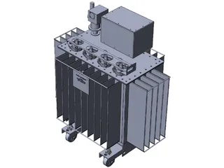 Power Transformer 160kVA 3D Model preview