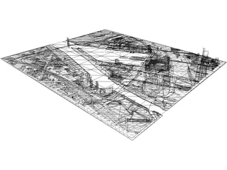 Melbourne Docklands 3D Model preview