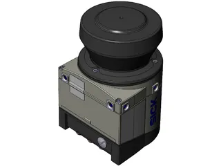 SICK LMS153 Lidar 3D Model preview