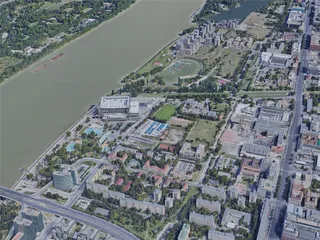 Budapest City North, Hungary (2019) 3D Model preview