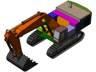 Caterpillar 390F 3D Model preview