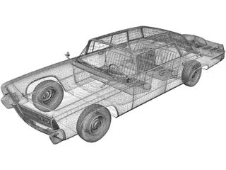 Chrysler Crown Imperial (1965) 3D Model preview