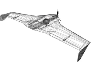 ZALA 421-04 UAV 3D Model preview
