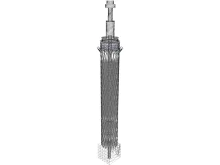Cairo Tower 3D Model preview