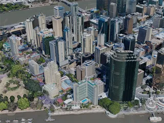 Brisbane City Center, Australia (2019) 3D Model preview