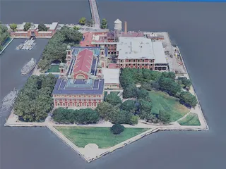 New York City, Ellis Island, USA (2019) 3D Model preview