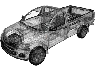 Toyota Hilux (1999) 3D Model preview