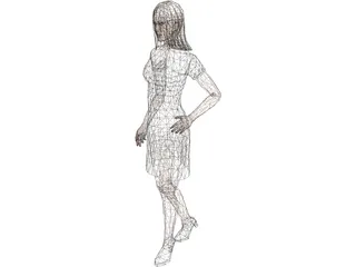 Girl 3D Model preview