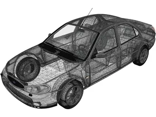 Ford Mondeo Sedan (1996) 3D Model preview