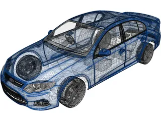 Ford Falcon XR6 (2011) 3D Model preview