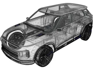 Geely Icon Concept (2020) 3D Model preview