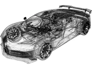 Bugatti EB110 Homage (2019) 3D Model preview
