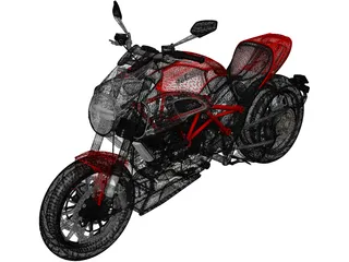 Ducati Diavel (2011) 3D Model preview