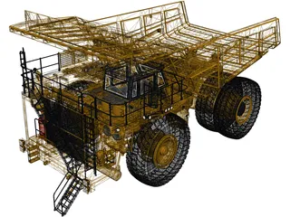 Komatsu 830E-AC 3D Model preview
